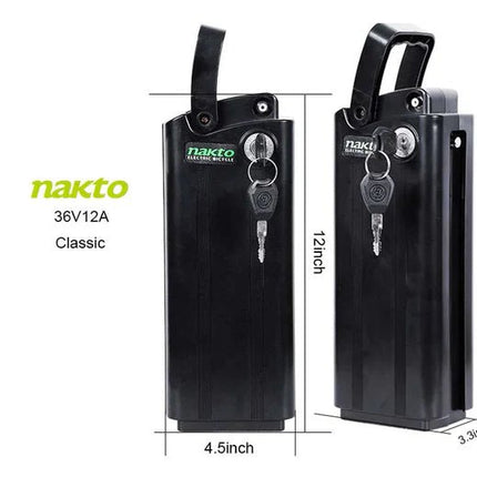 36V 12Ah Battery - Nakto Classic Electric Battery - Shopsy Dropsy LLC