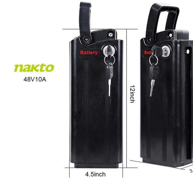 48V 10Ah Battery - Nakto Elegance Electric Bike - Shopsy Dropsy LLC