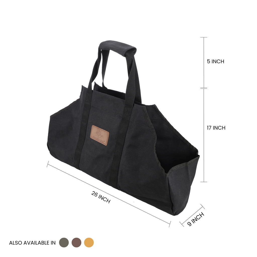 Transportadores de leña de lona con forma de barco