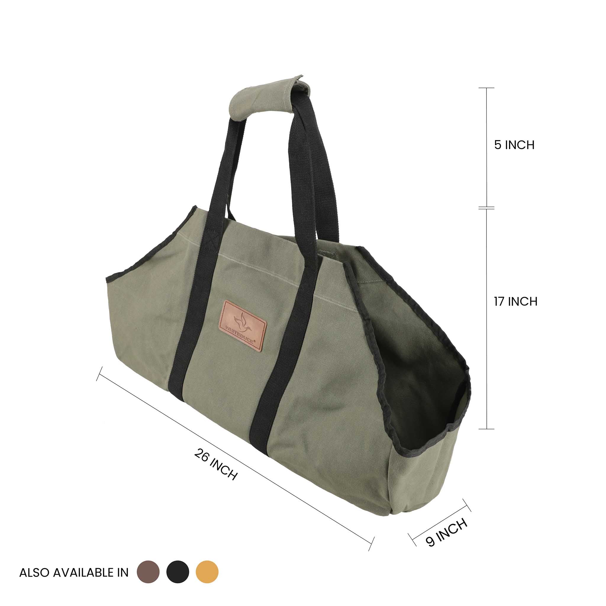 Transportadores de leña de lona con forma de barco