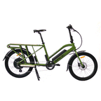 Bicicleta eléctrica Eunorau MAX-CARGO 2.0 de 48 V/750 W con ruedas de 24" y cuadro de cambios fácil 