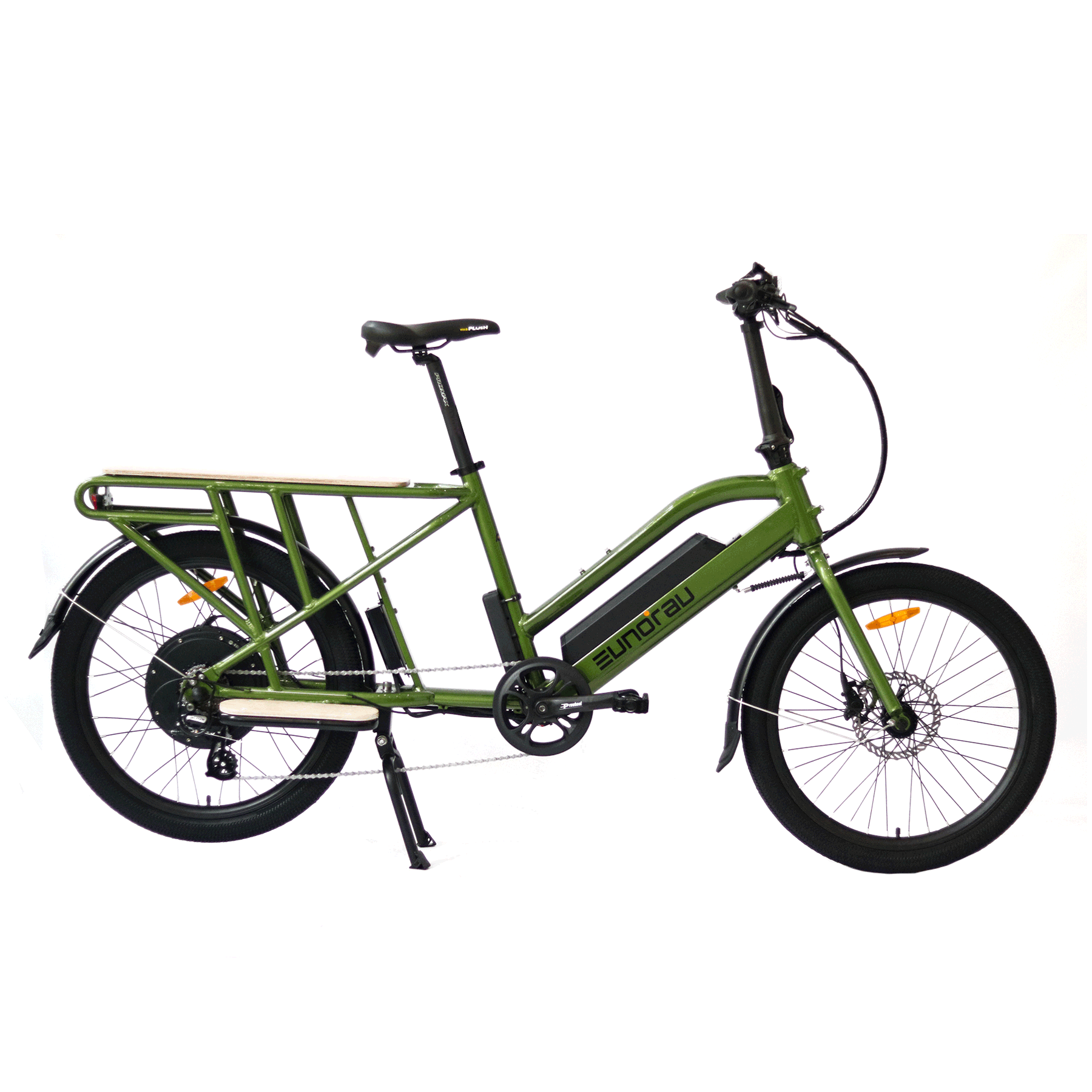 Bicicleta eléctrica Eunorau MAX-CARGO 2.0 de 48 V/750 W con ruedas de 24" y cuadro de cambios fácil 