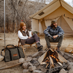 Portadores de leña de lona rectangular