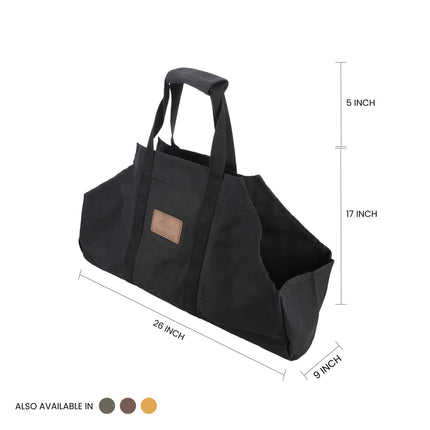 Boat Shape Canvas Firewood Log Carriers - Shopsy Dropsy LLC