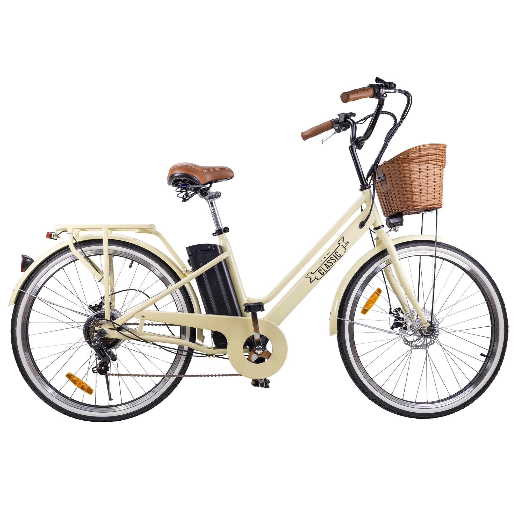 Classic 2 Adult Step - Through City/Cruiser Electric Bike 26" - Shopsy Dropsy LLC