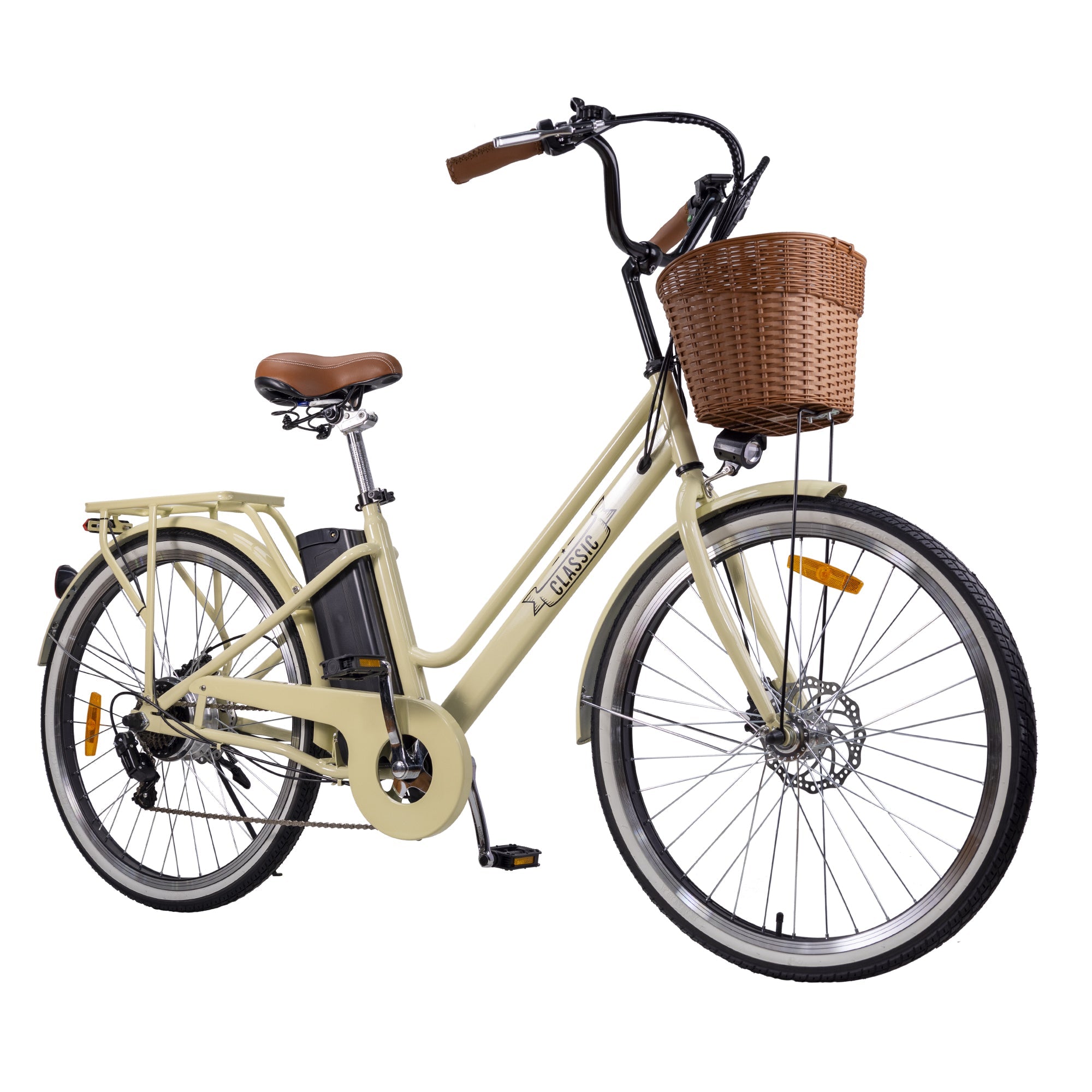 Classic 2 Adult Step - Through City/Cruiser Electric Bike 26" - Shopsy Dropsy LLC