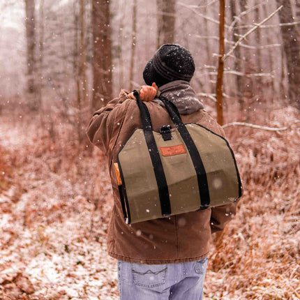 Diamond Shape Canvas Firewood Log Carriers - Shopsy Dropsy LLC