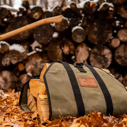 Diamond Shape Canvas Firewood Log Carriers - Shopsy Dropsy LLC