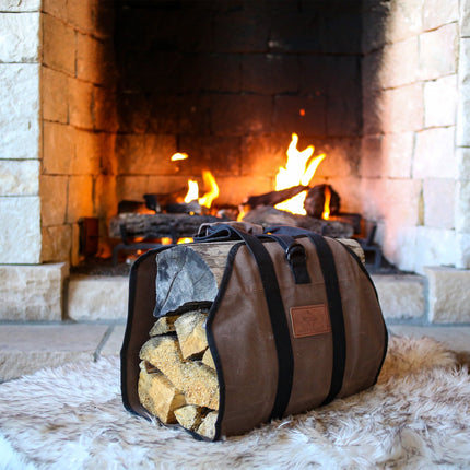Diamond Shape Canvas Firewood Log Carriers - Shopsy Dropsy LLC