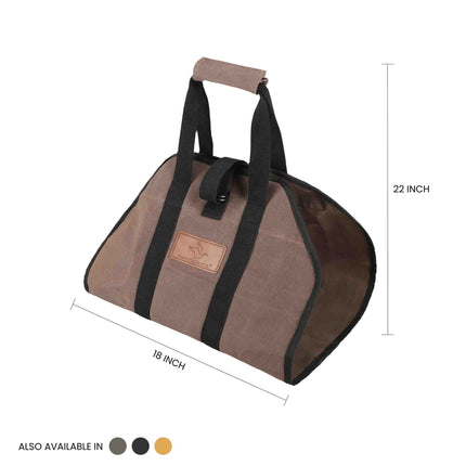 Diamond Shape Canvas Firewood Log Carriers - Shopsy Dropsy LLC
