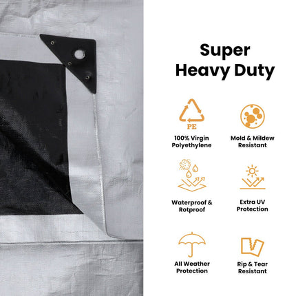 Heavy Duty Poly Tarp 10 mil, 6 oz. - Shopsy Dropsy LLC