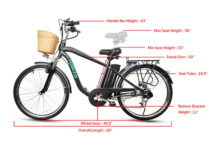 Nakto Camel Men's 350W Electric Bike with Display - Shopsy Dropsy LLC