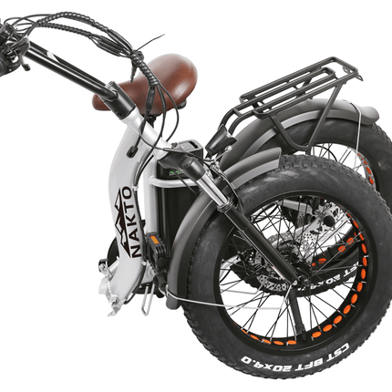 Nakto Folding Ox Step - Thru Fat Tire 500W Electric Fat Bike 20" - Shopsy Dropsy LLC