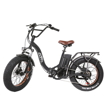 Nakto Folding Ox Step - Thru Fat Tire 500W Electric Fat Bike 20" - Shopsy Dropsy LLC