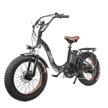 Nakto Folding Ox Step - Thru Fat Tire 500W Electric Fat Bike 20" - Shopsy Dropsy LLC