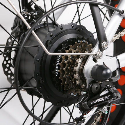 Nakto Folding Ox Step - Thru Fat Tire 500W Electric Fat Bike 20" - Shopsy Dropsy LLC