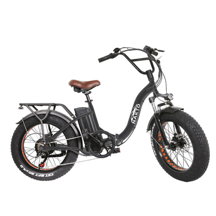 Nakto Folding Ox Step - Thru Fat Tire 500W Electric Fat Bike 20" - Shopsy Dropsy LLC