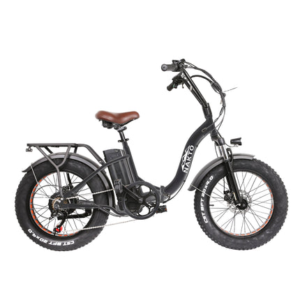 Nakto Folding Ox Step - Thru Fat Tire 500W Electric Fat Bike 20" - Shopsy Dropsy LLC