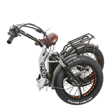 Nakto Folding Ox Step - Thru Fat Tire 500W Electric Fat Bike 20" - Shopsy Dropsy LLC