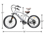 Nakto Santa Monica Fat Tire 500W Electric Bike 26" - Shopsy Dropsy LLC