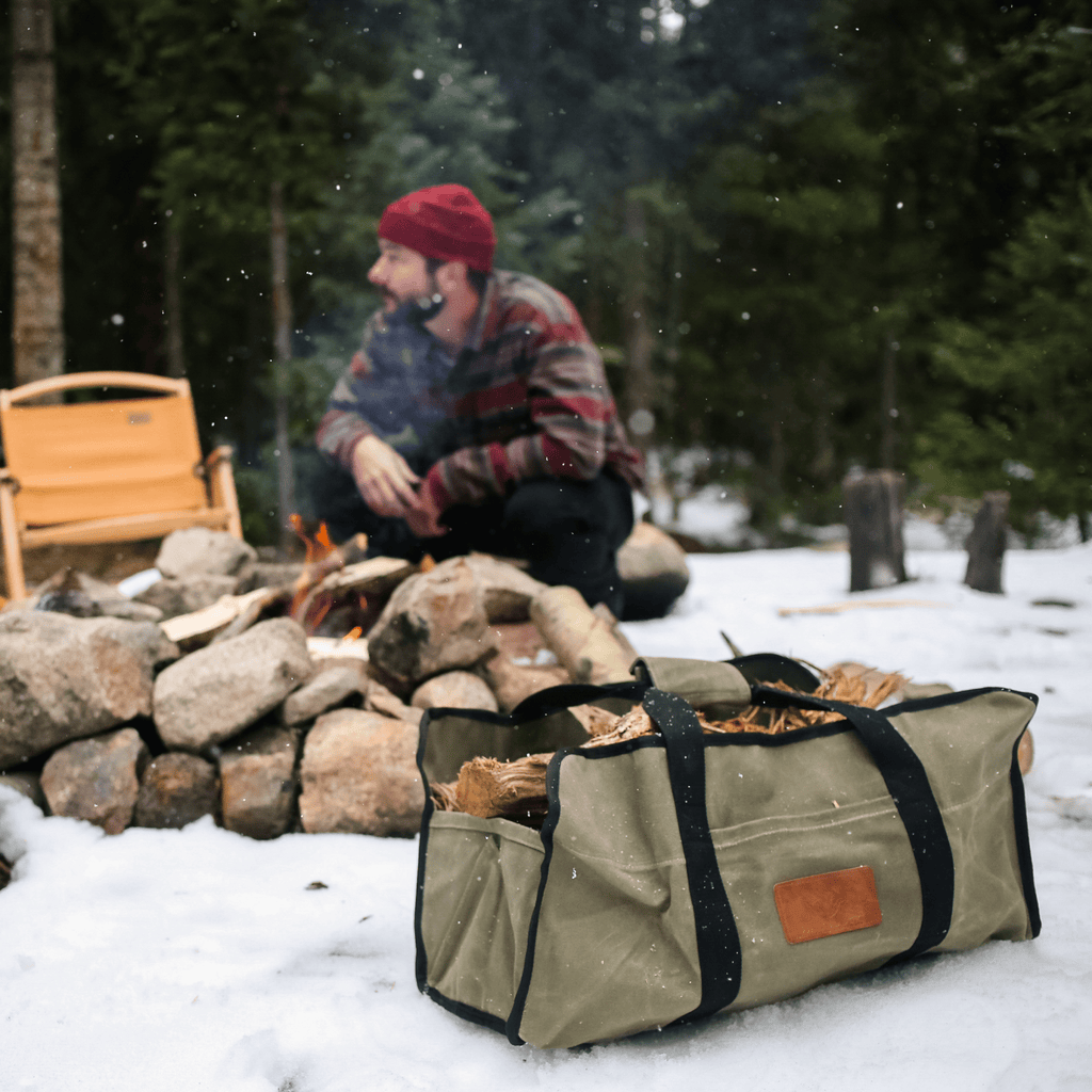 Rectangle Canvas Firewood Log Carriers - Shopsy Dropsy LLC