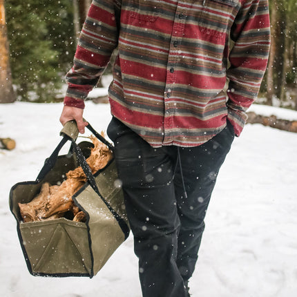 Tote Shape Canvas Firewood Log Carriers - Shopsy Dropsy LLC