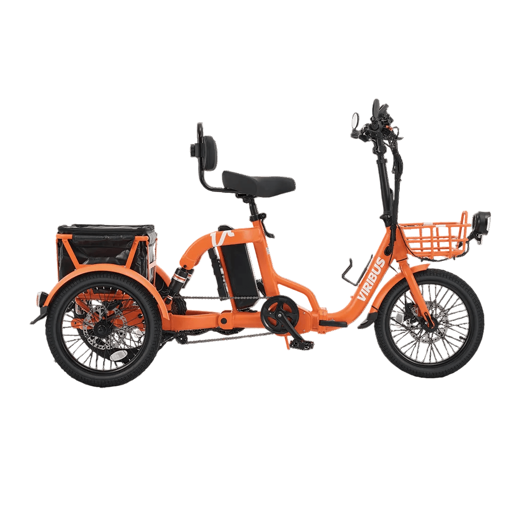 Viribus FC2 48V/750W Folding Electric Trike 18" Tire - Shopsy Dropsy LLC