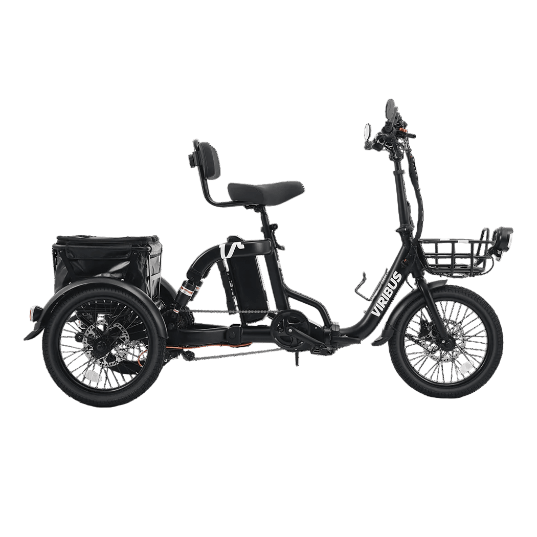 Viribus FC2 48V/750W Folding Electric Trike 18" Tire - Shopsy Dropsy LLC
