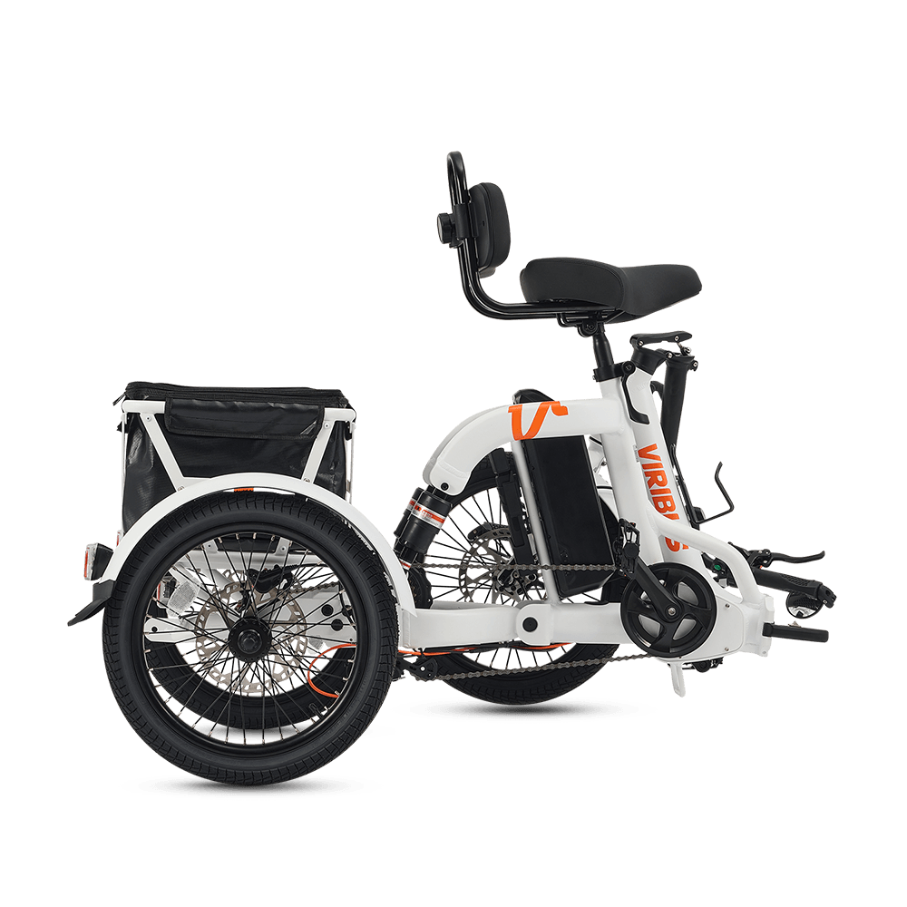 Viribus FC2 48V/750W Folding Electric Trike 18" Tire - Shopsy Dropsy LLC