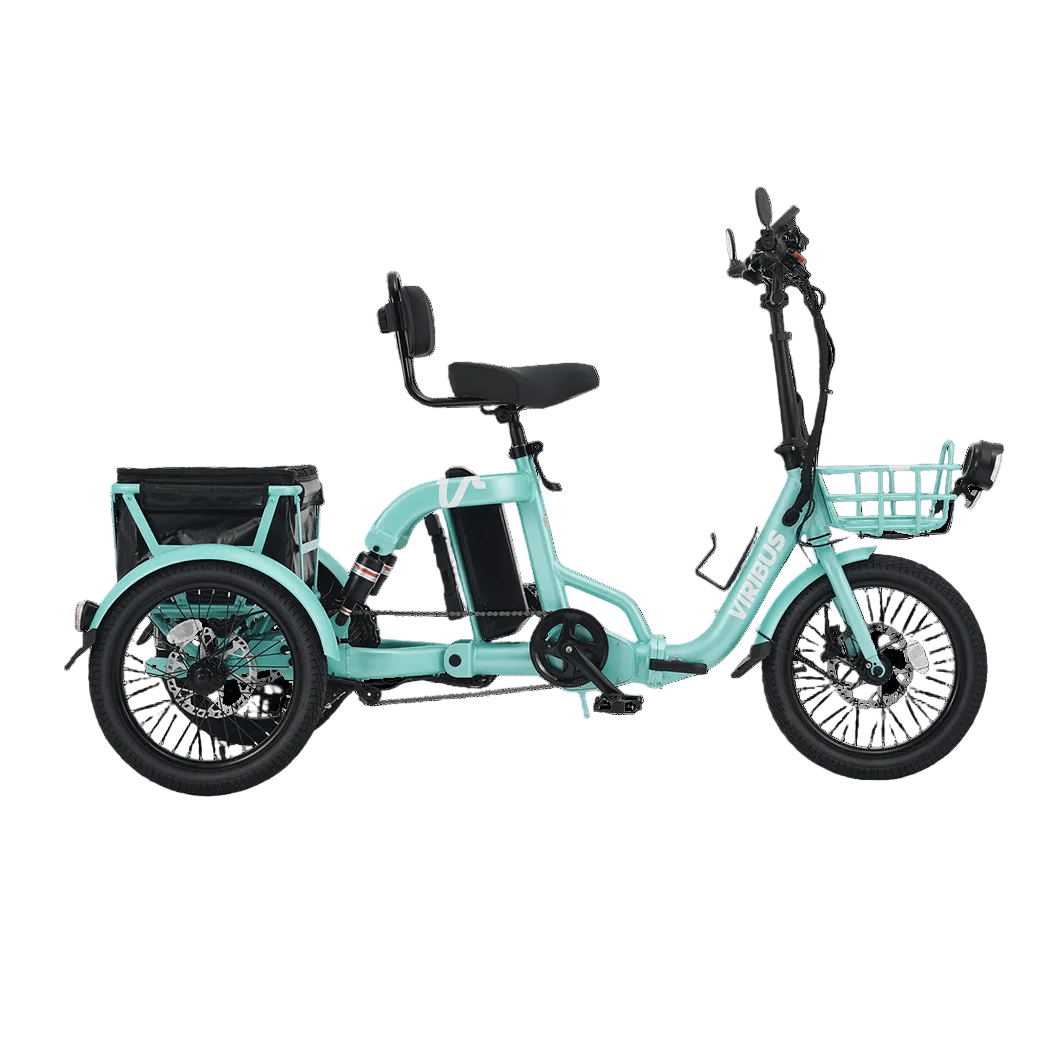 Viribus FC2 48V/750W Folding Electric Trike 18" Tire - Shopsy Dropsy LLC