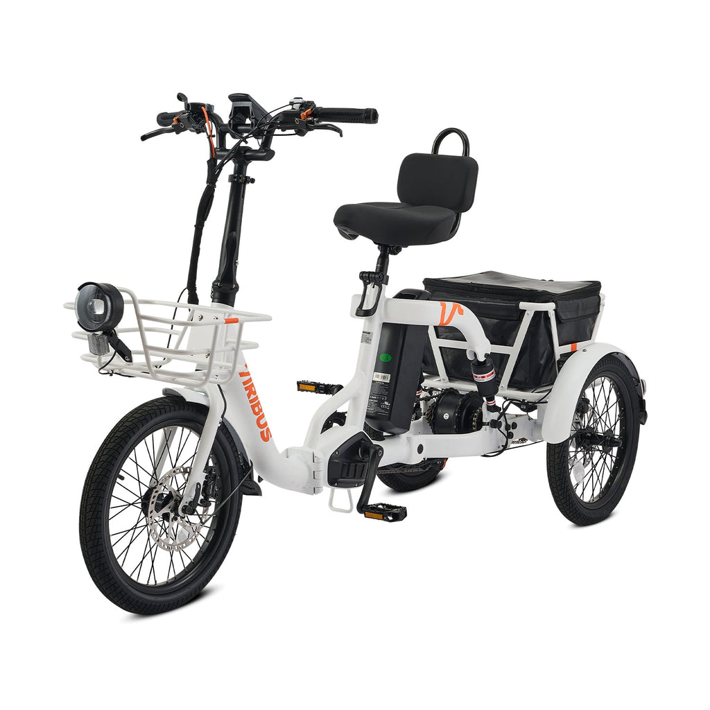 Viribus FC2 48V/750W Folding Electric Trike 18" Tire - Shopsy Dropsy LLC