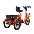Viribus FC2 48V/750W Folding Electric Trike 18" Tire - Shopsy Dropsy LLC