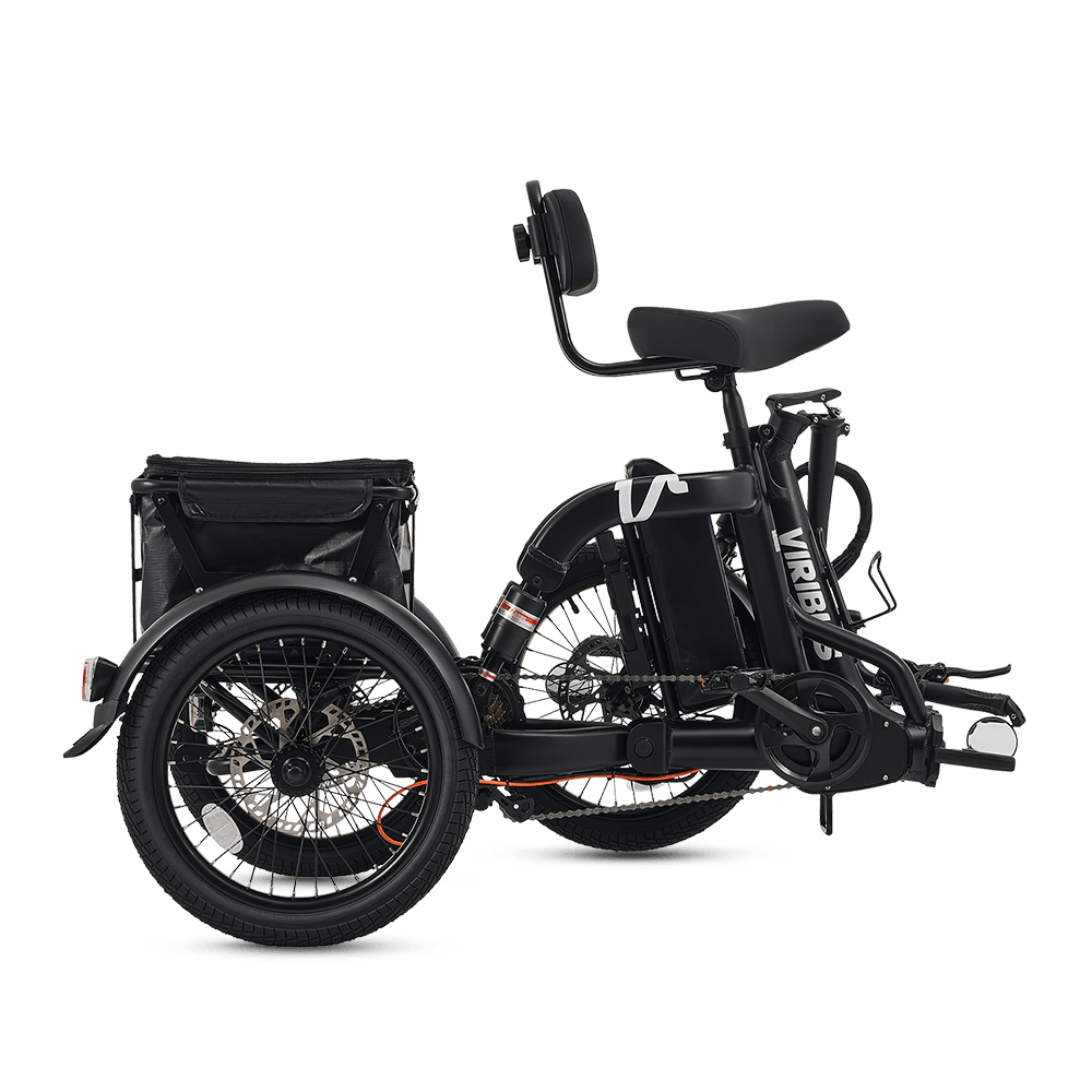 Viribus FC2 48V/750W Folding Electric Trike 18" Tire - Shopsy Dropsy LLC