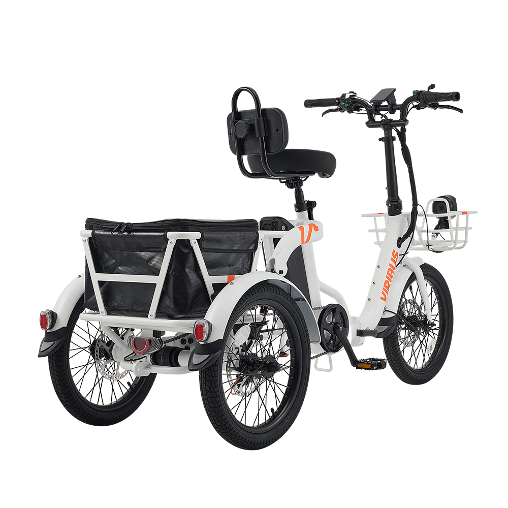 Viribus FC2 48V/750W Folding Electric Trike 18" Tire - Shopsy Dropsy LLC