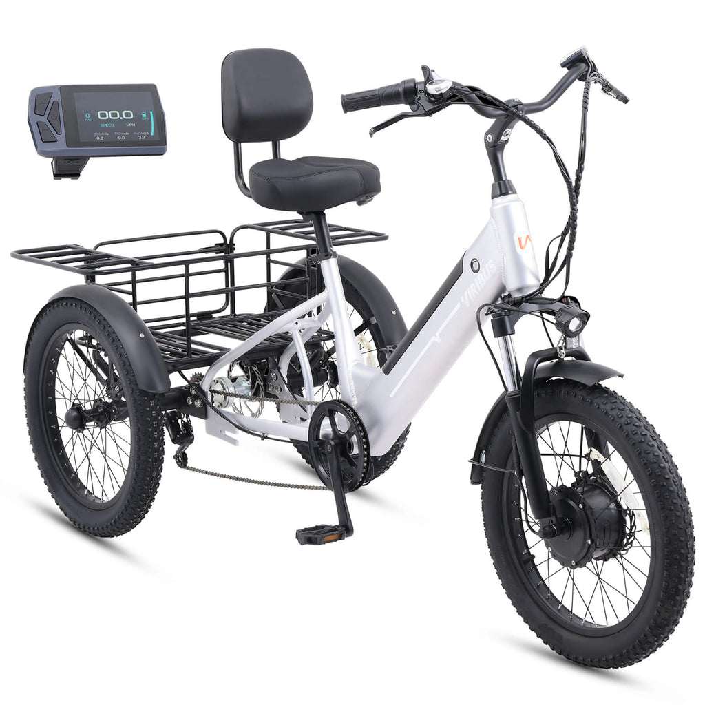 Viribus SC5 48V/500W Fat Tire Electric Trike 20" Tire - Shopsy Dropsy LLC