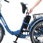 Viribus TG1 350W/36V Folding Electric Tricycle 24" Tire - Shopsy Dropsy LLC